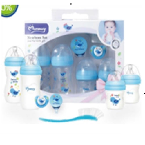 مجموعة رضاعات ازرق